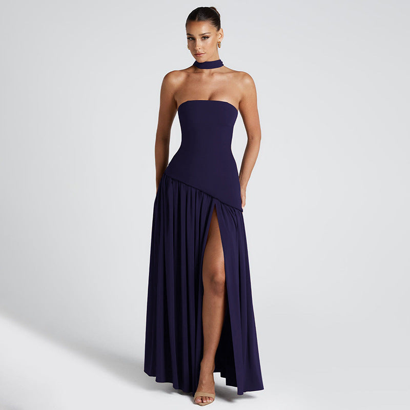 Luna Grace Split-Back Maxi Dress