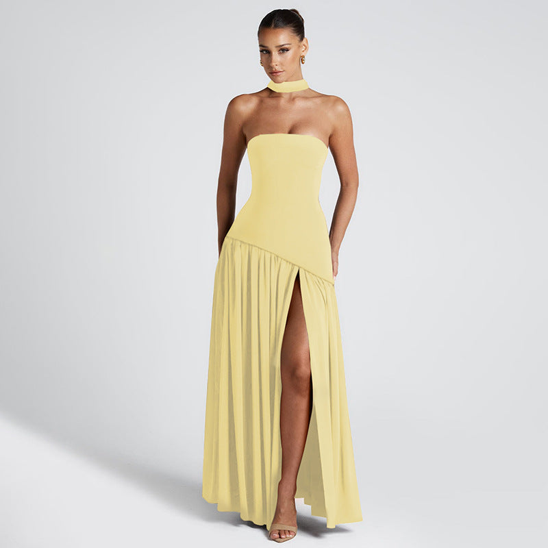 Luna Grace Split-Back Maxi Dress