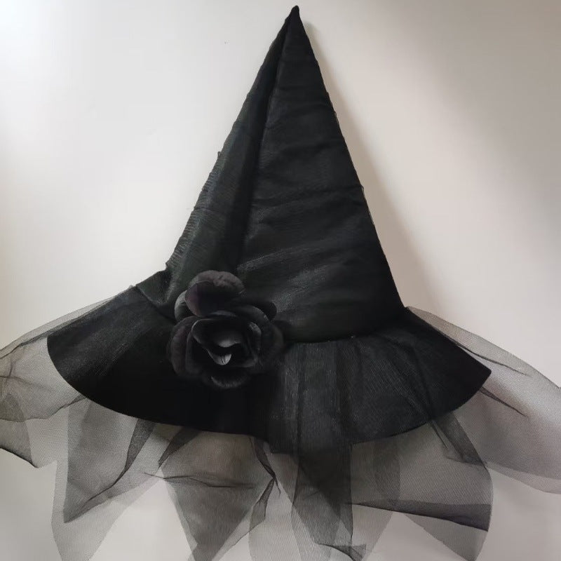 Halloween Flower Witch Party Hat