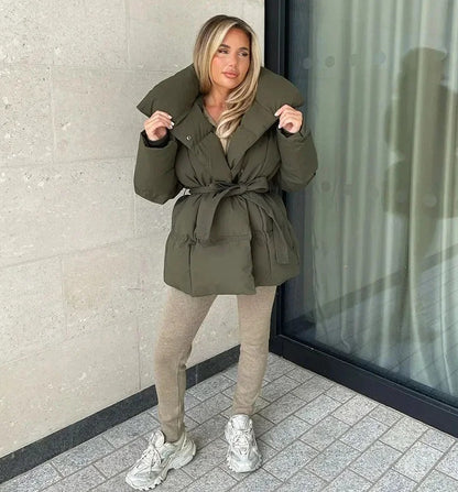 Urban Chic Lace-Up Coat
