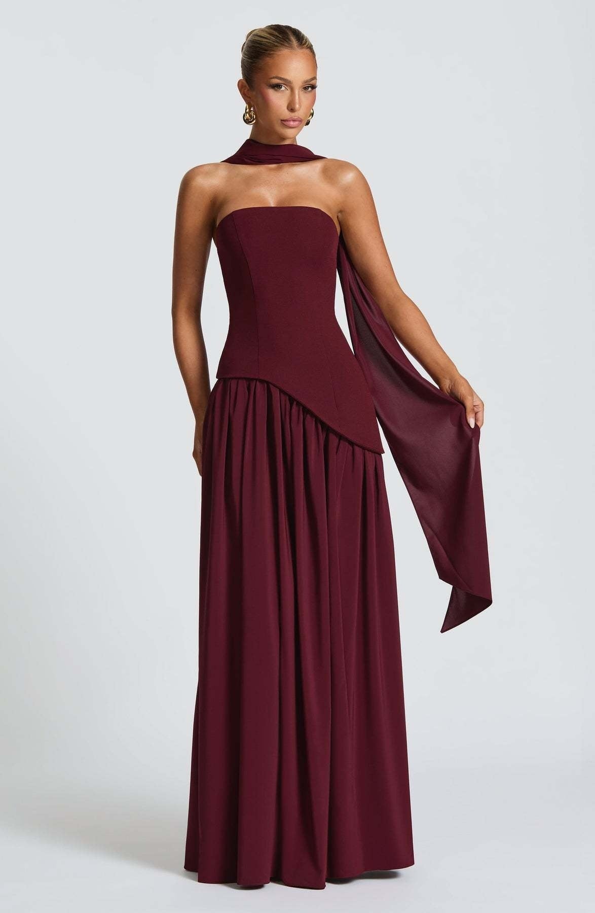 Luna Grace Split-Back Maxi Dress