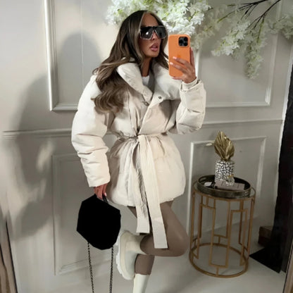 Urban Chic Lace-Up Coat