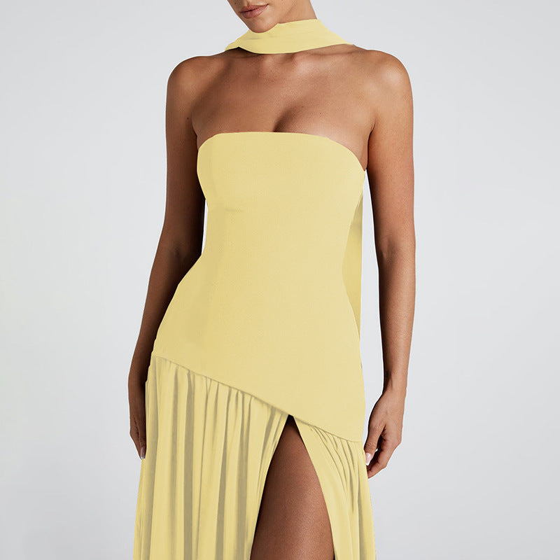 Luna Grace Split-Back Maxi Dress