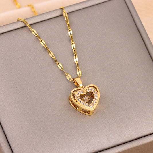 💖 Eternal Love Double-Layer Necklace