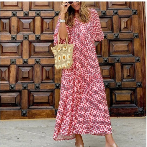 Tropical Blossom Boho Dress