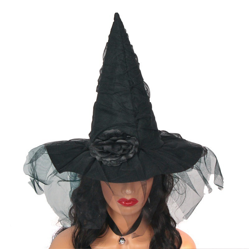 Halloween Flower Witch Party Hat